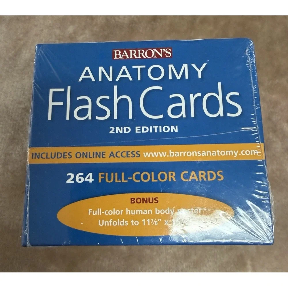 New Barton's Anatomy Flash Cards 3nd Edition 264 full Color Cards